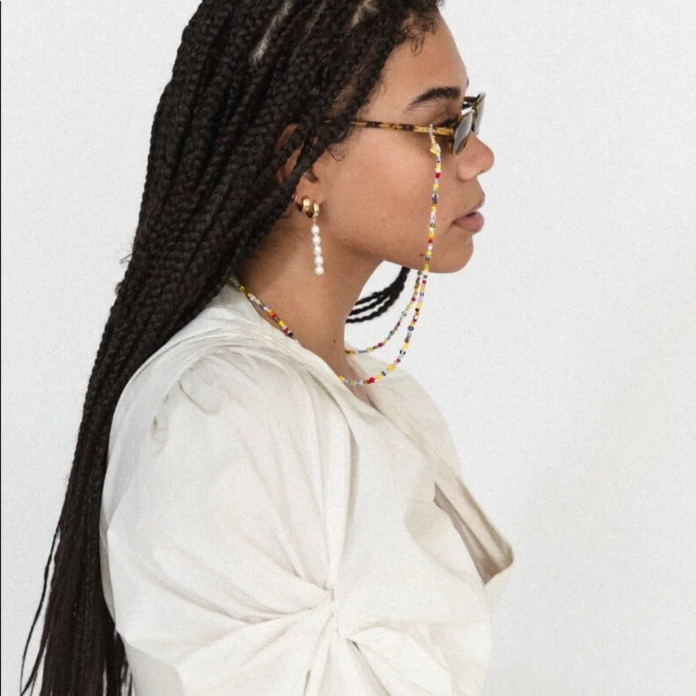 Mismatched Genuine Freshwater Pearl Earring Set Statement Gold Hoops Earrings - Picture 6 of 12